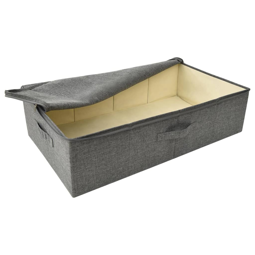 vidaXL Aufbewahrungsbox Stoff 70x40x18 cm Anthrazit