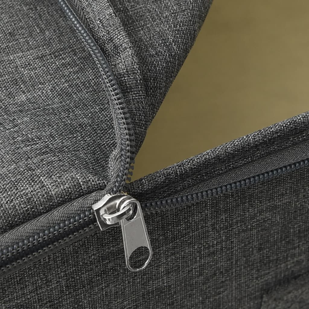 vidaXL Aufbewahrungsboxen 2 Stk. Stoff 43x34x23 cm Anthrazit