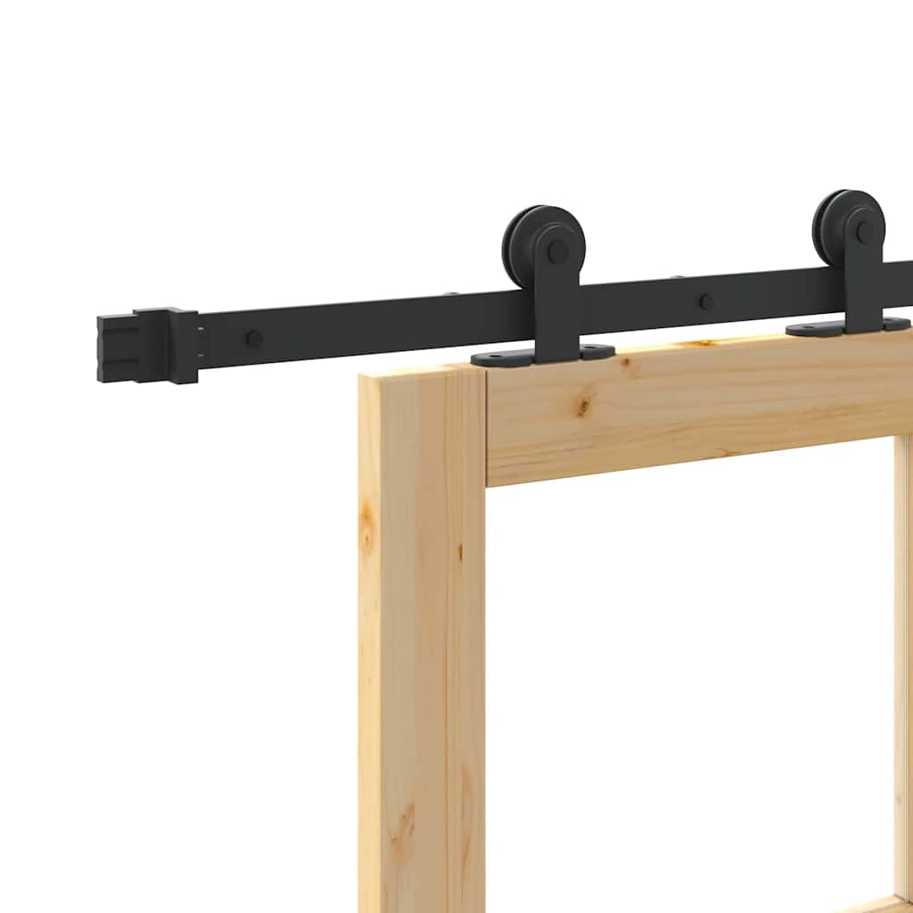 vidaXL Schiebetür ORKDAL Natur 73,5 x 211 cm Solid Pine Wood and Glass