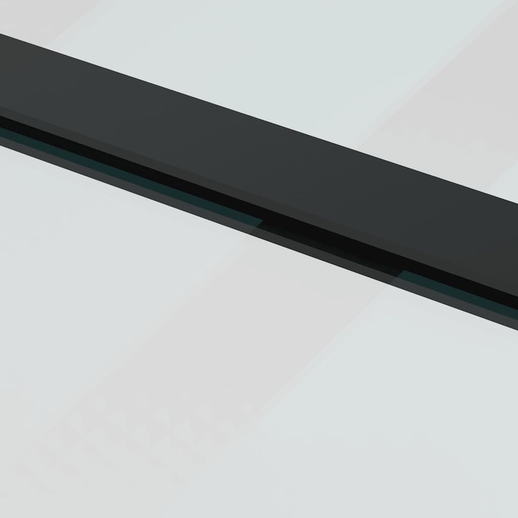 vidaXL Schiebetür mit Beschlag 76x205 cm ESG-Glas & Aluminium