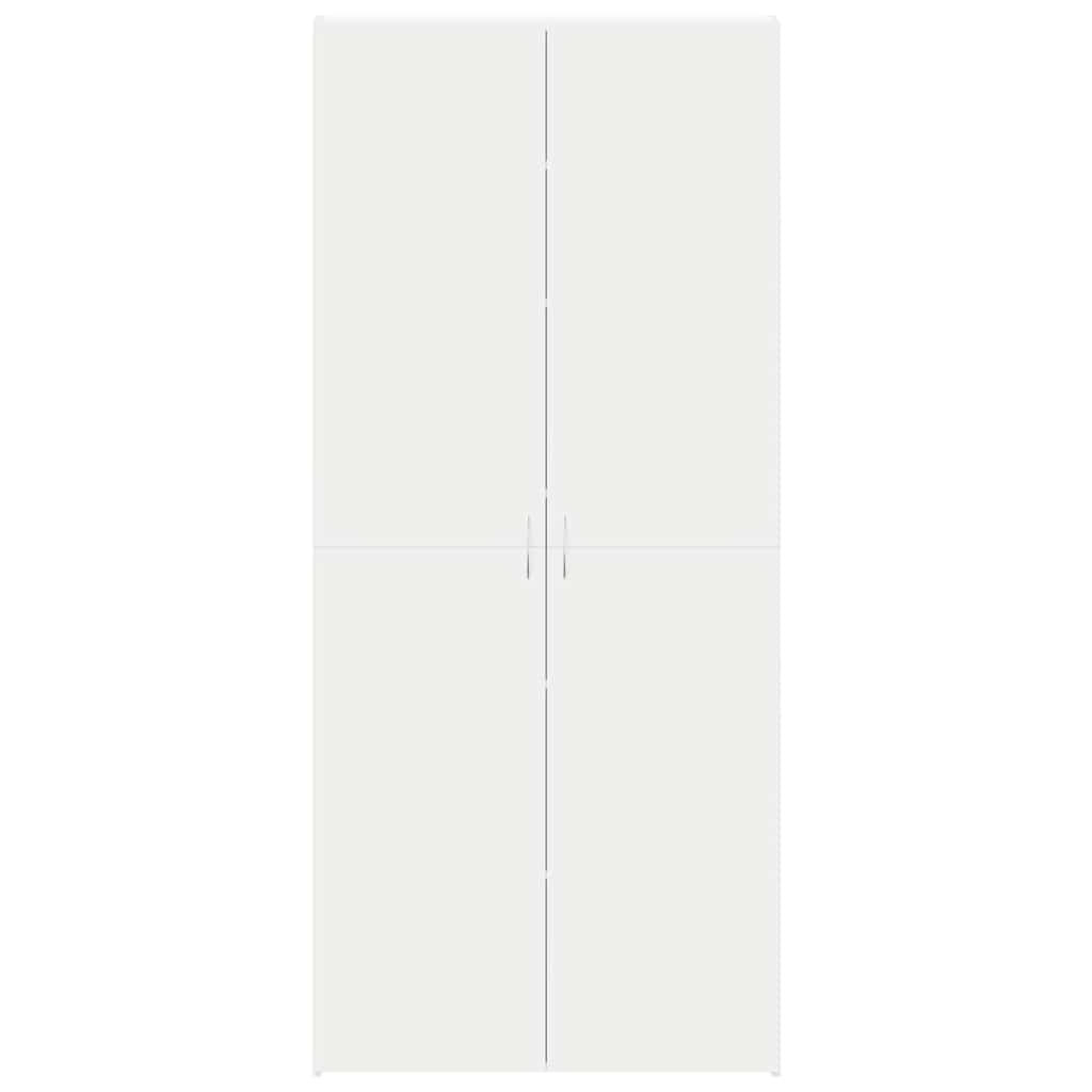 vidaXL Schuhschrank mit Regal Weiß 80 x 35,5 x 180 cm Holzwerkstoff