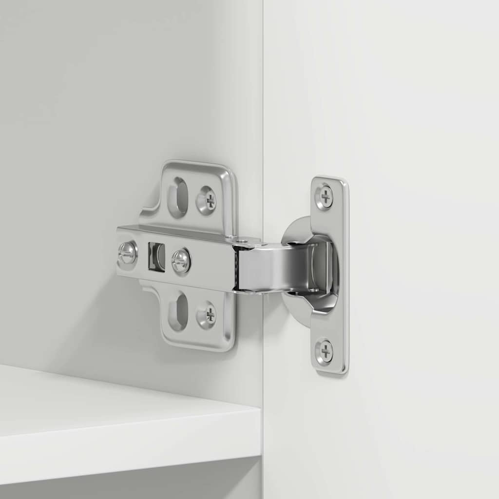 vidaXL Schuhschrank mit Regal Weiß 80 x 35,5 x 180 cm Holzwerkstoff