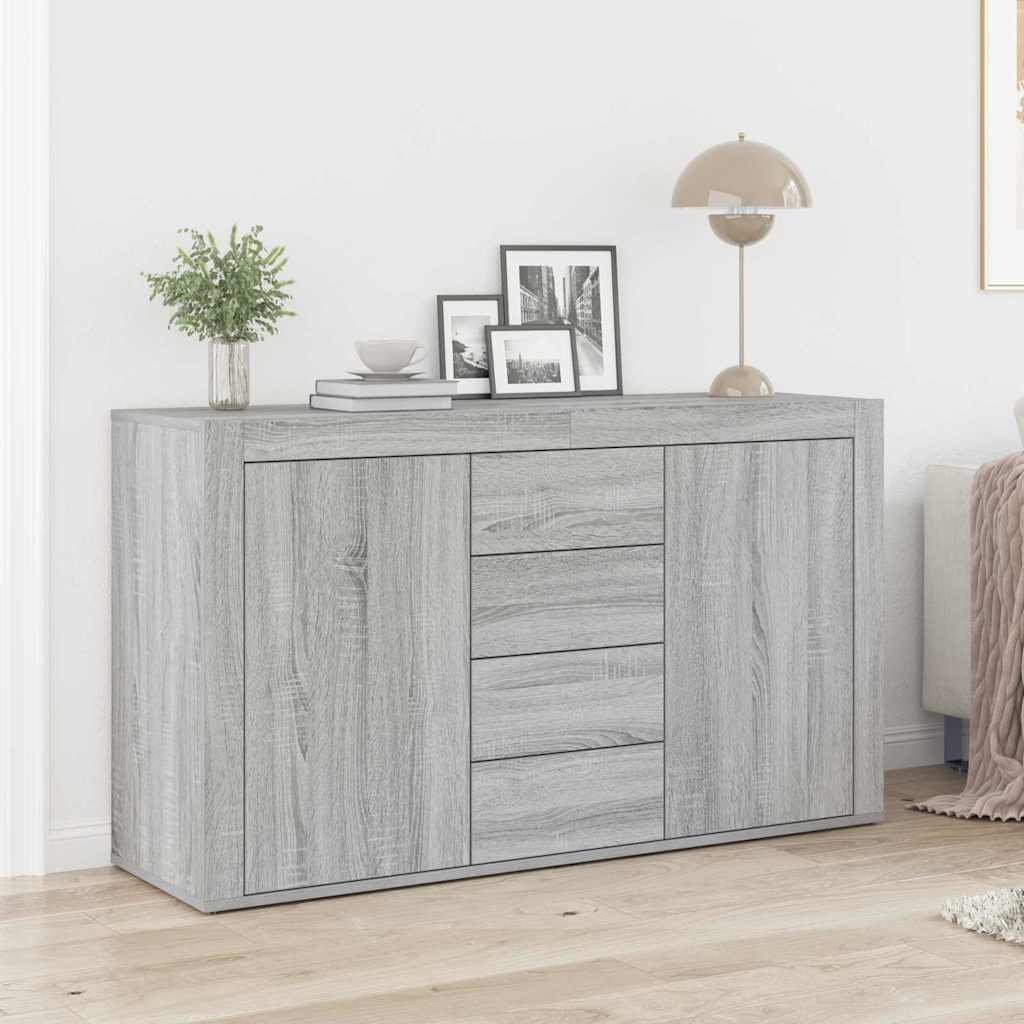 vidaXL Sideboard mit Schubladen Weiß 120 x 36 x 69 cm Holzwerkstoff