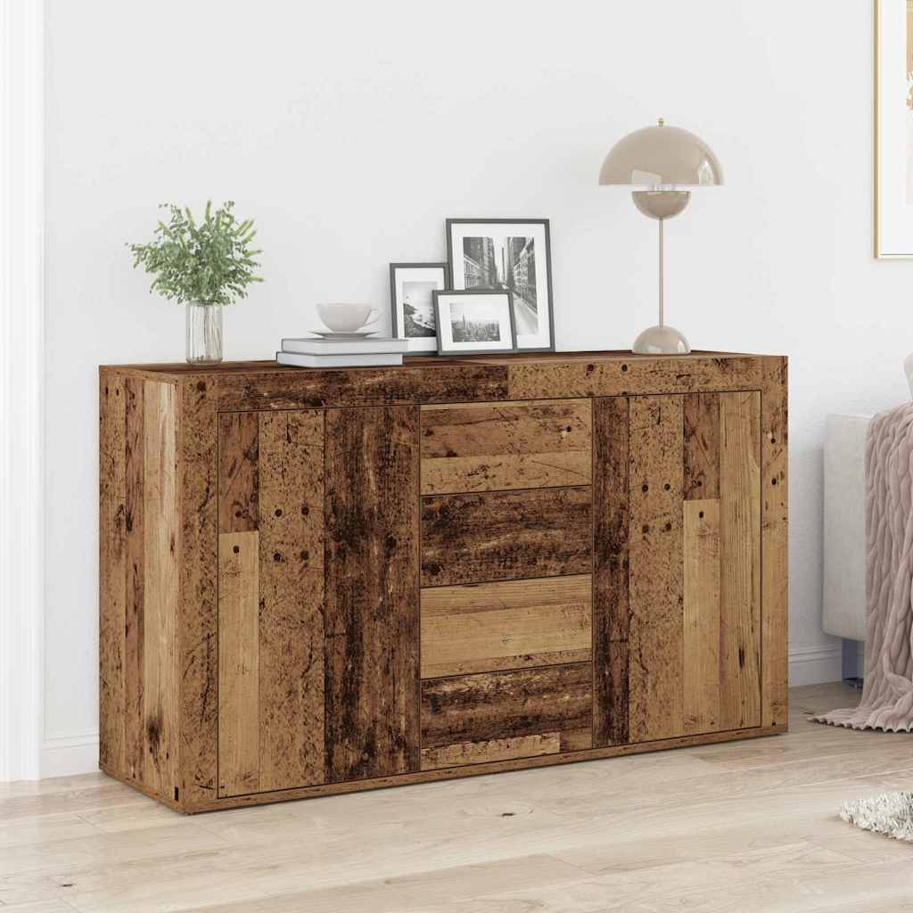 vidaXL Sideboard mit Schubladen Weiß 120 x 36 x 69 cm Holzwerkstoff