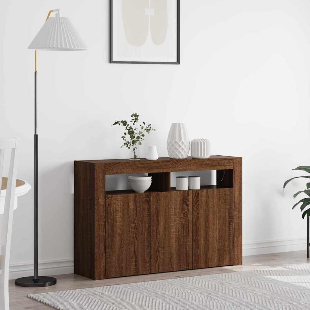 vidaXL Sideboard Weiß 116 x 30 x 75 cm Holzwerkstoff
