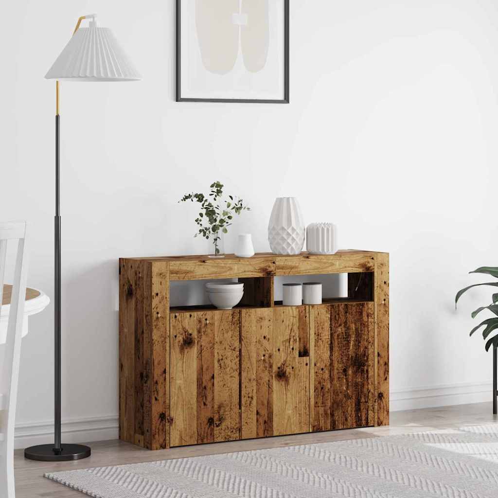 vidaXL Sideboard Weiß 116 x 30 x 75 cm Holzwerkstoff