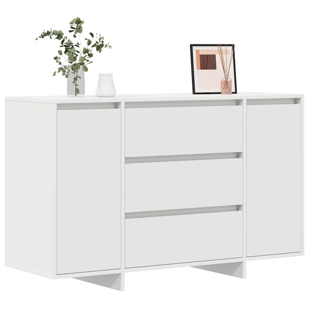vidaXL Sideboard mit Schubladen Weiß 120 x 41 x 75 cm Holzwerkstoff