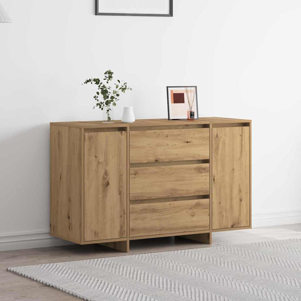 vidaXL Sideboard mit Schubladen Weiß 120 x 41 x 75 cm Holzwerkstoff