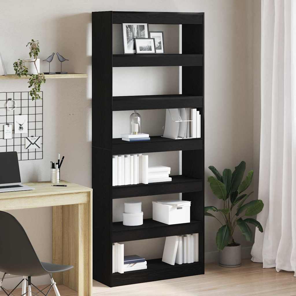 vidaXL Bücherregal mit Regal Weiß 80 x 30 x 198 cm Holzwerkstoff