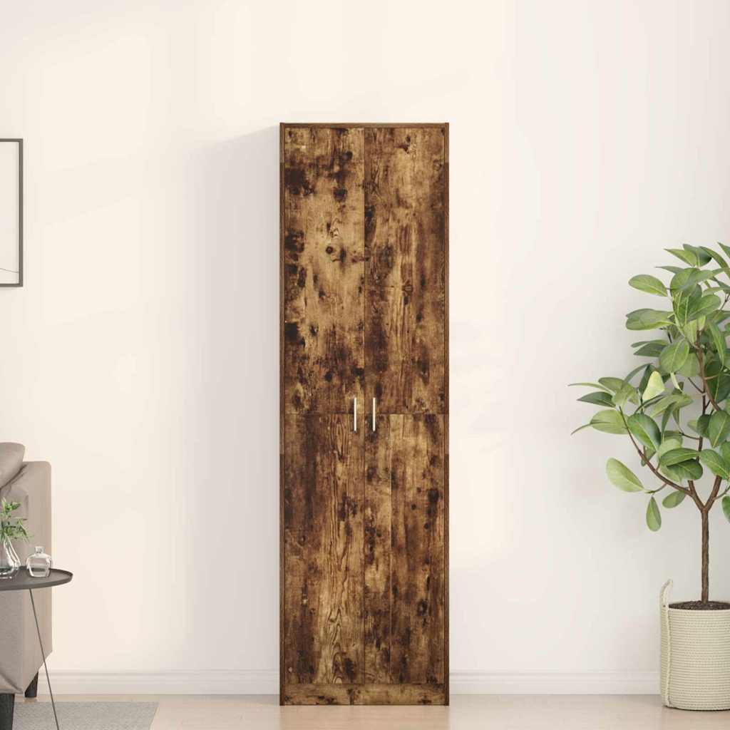 vidaXL Kleiderschrank mit Regal Weiß 55 x 25 x 189 cm Holzwerkstoff