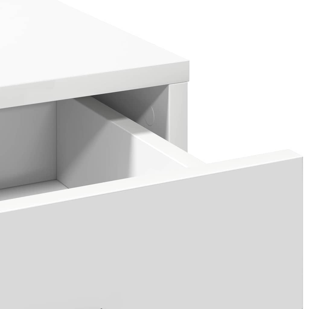 vidaXL Schminktisch Set mit Schubladen 2 pcs Weiß Holzwerkstoff