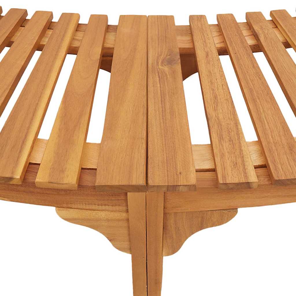 vidaXL Whirlpool-Umrandung Braun Ø255 x 55,5 cm Massivholz Akazie