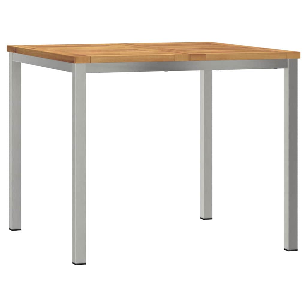 vidaXL Outdoortisch-Set 3 pcs Braun Massivholz Akazie