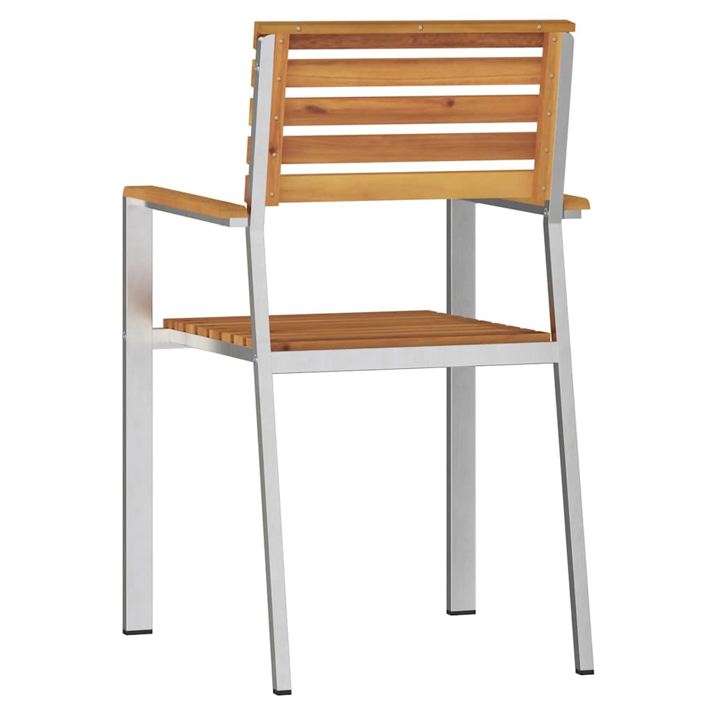 Gartenstuhl 6 pcs Öl-Natur 56 x 54,5 x 87 cm Massivholz Akazie