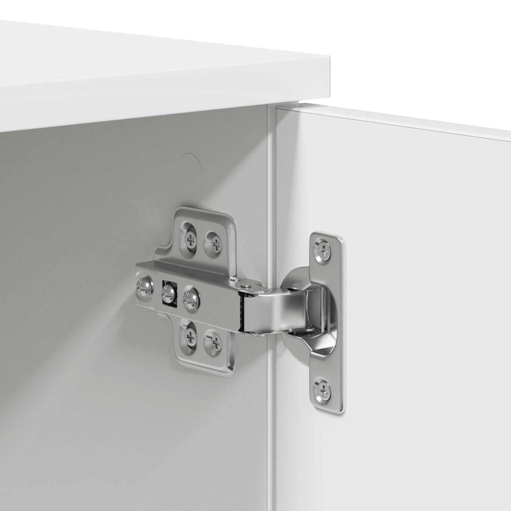 vidaXL Bettrahmen mit Schubladen Weiß 100 x 200 cm Holzwerkstoff