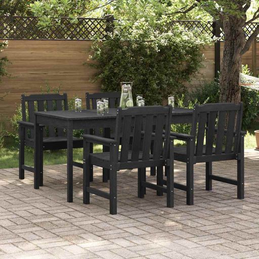 Gartenstuhl 4 pcs Weiß 65,5 x 59 x 88 cm Polyethylen