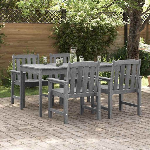 Gartenstuhl 4 pcs Weiß 65,5 x 59 x 88 cm Polyethylen
