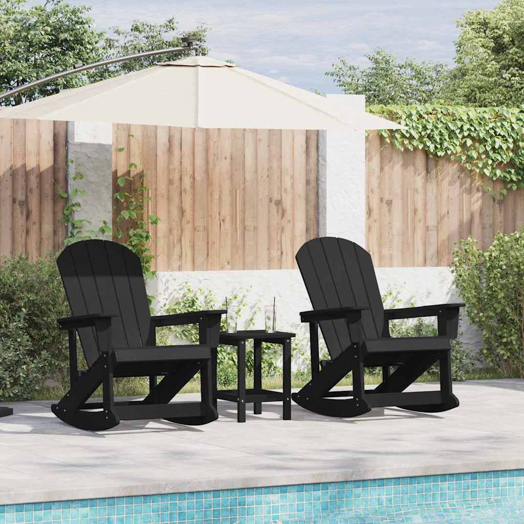Adirondack Schaukelstühle 2 pcs Weiß HDPE