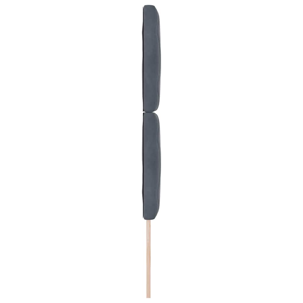 vidaXL Kopfteil mit Kopfteil Dunkelgrau 80 cm Samt