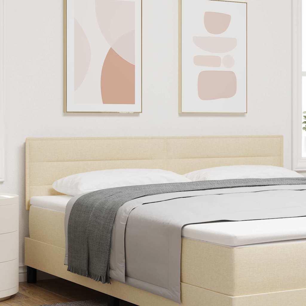 vidaXL LED Kopfteil mit LED-Lichtleisten Dunkelgrau 80 cm Polyester