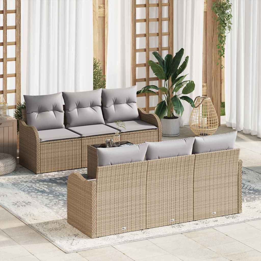 Gartensofa-set Schwarz 55 x 55 x 37 cm Poly-Rattan