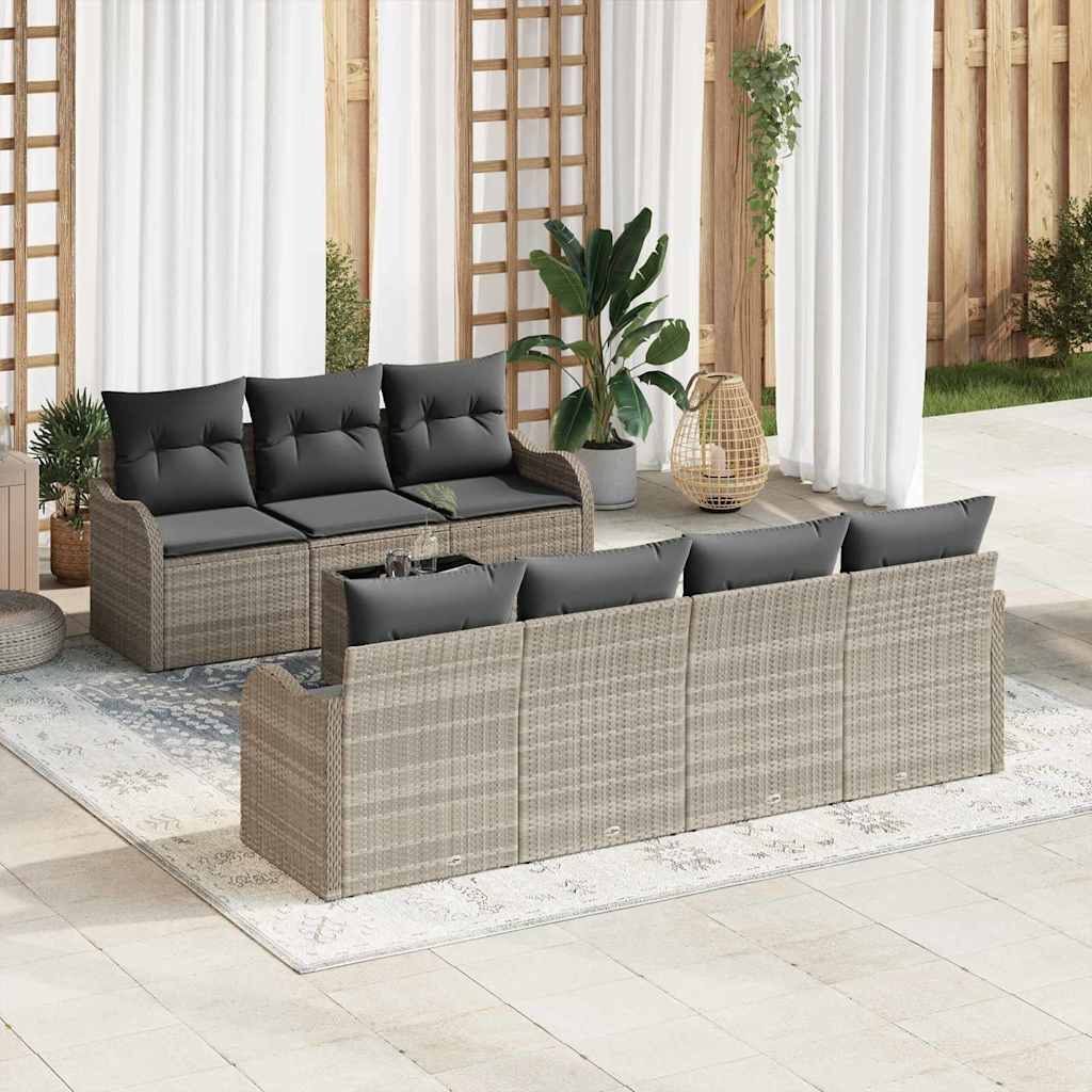 Gartensofa-set Schwarz 55 x 55 x 37 cm Poly-Rattan