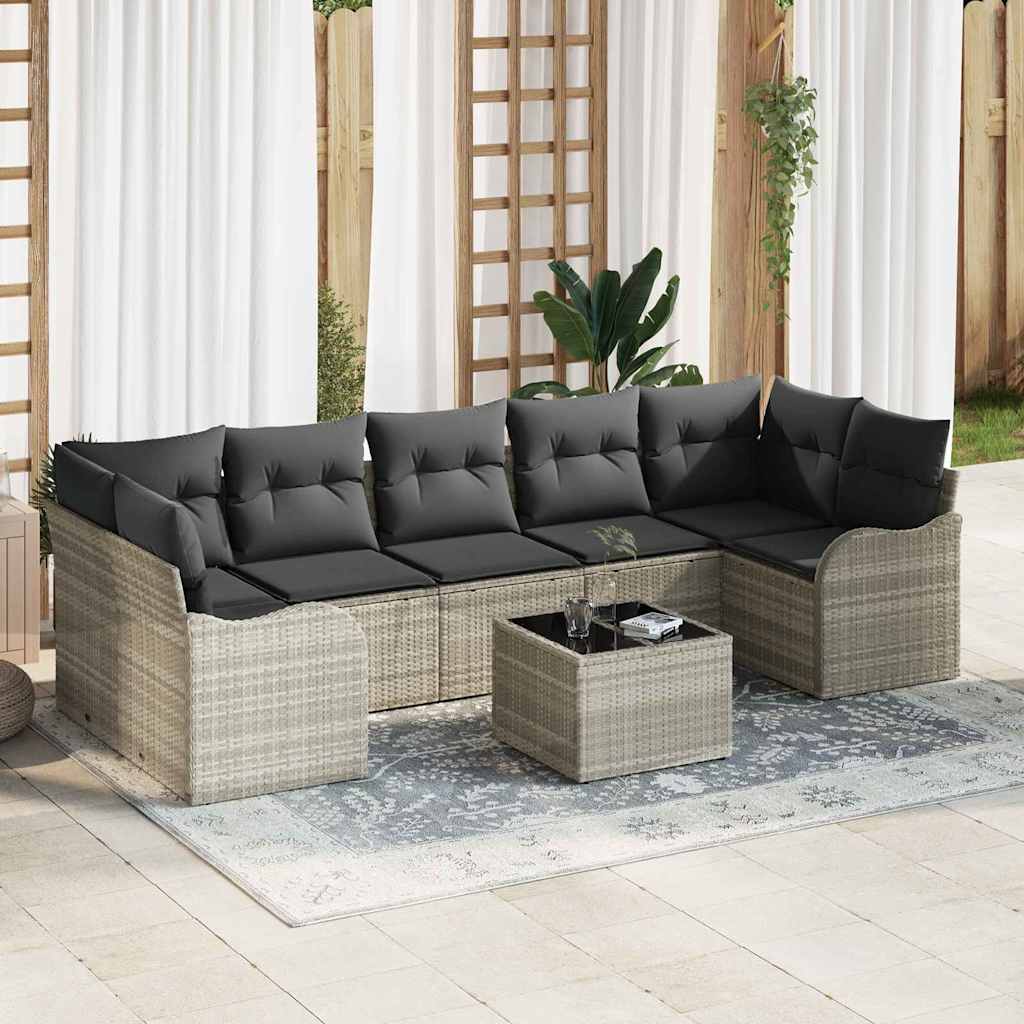 Gartensofa-set Schwarz 55 x 55 x 37 cm Poly-Rattan