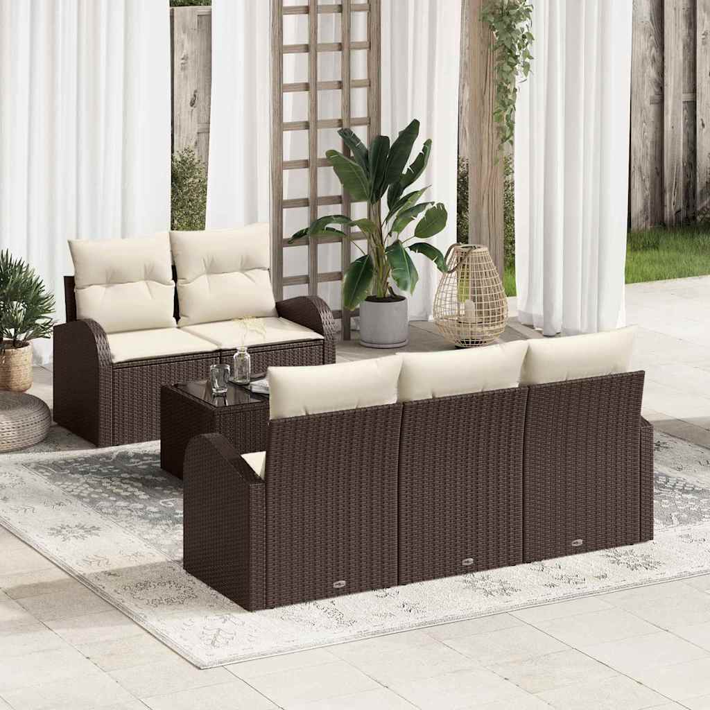 Gartensofa-set Schwarz 55 x 55 x 37 cm Poly-Rattan