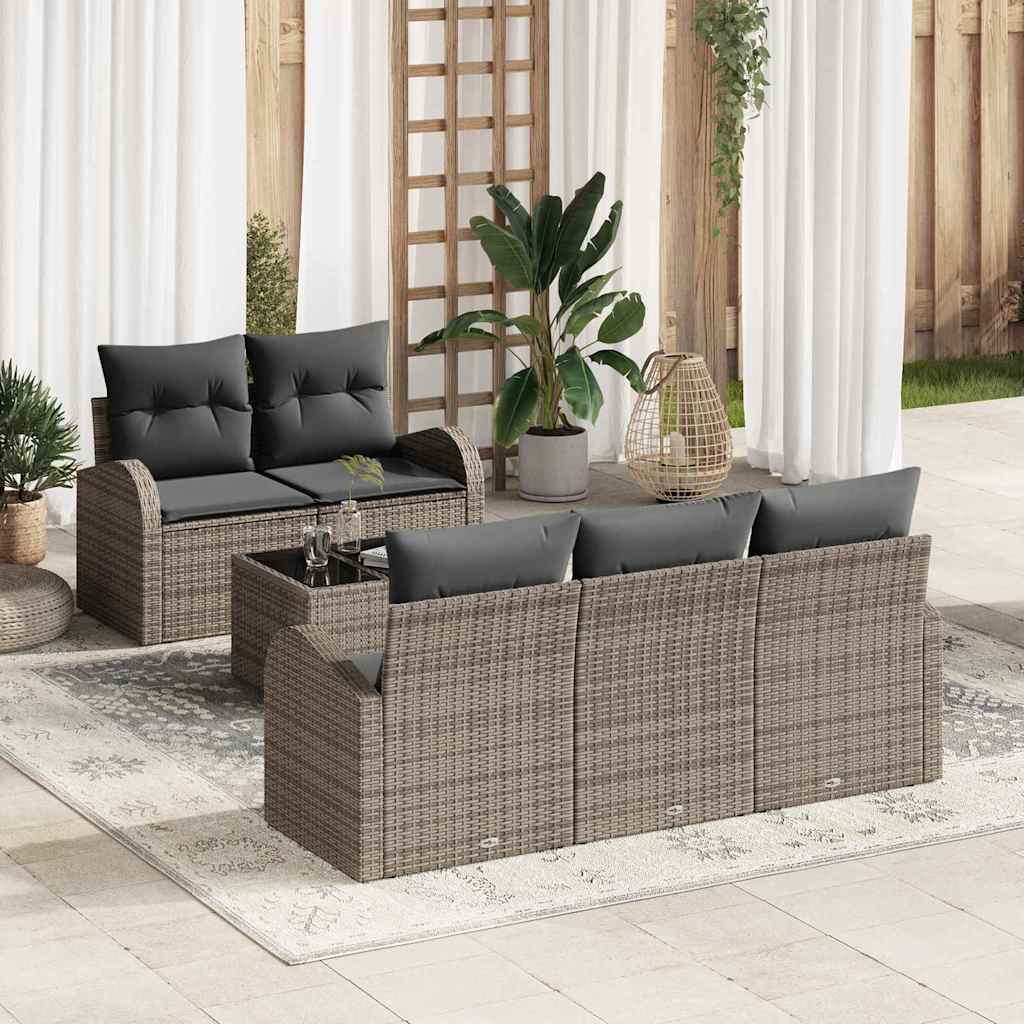 Gartensofa-set Schwarz 55 x 55 x 37 cm Poly-Rattan