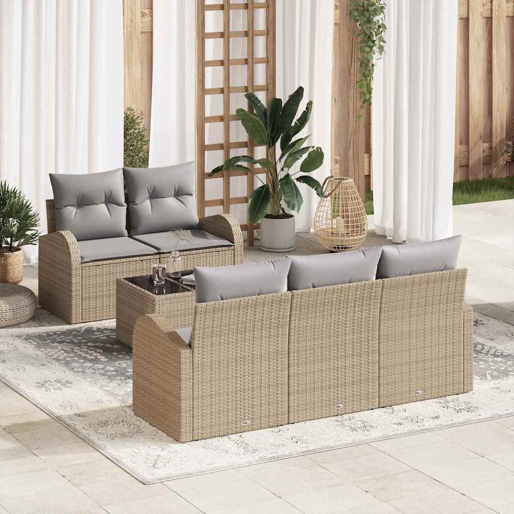 Gartensofa-set Schwarz 55 x 55 x 37 cm Poly-Rattan
