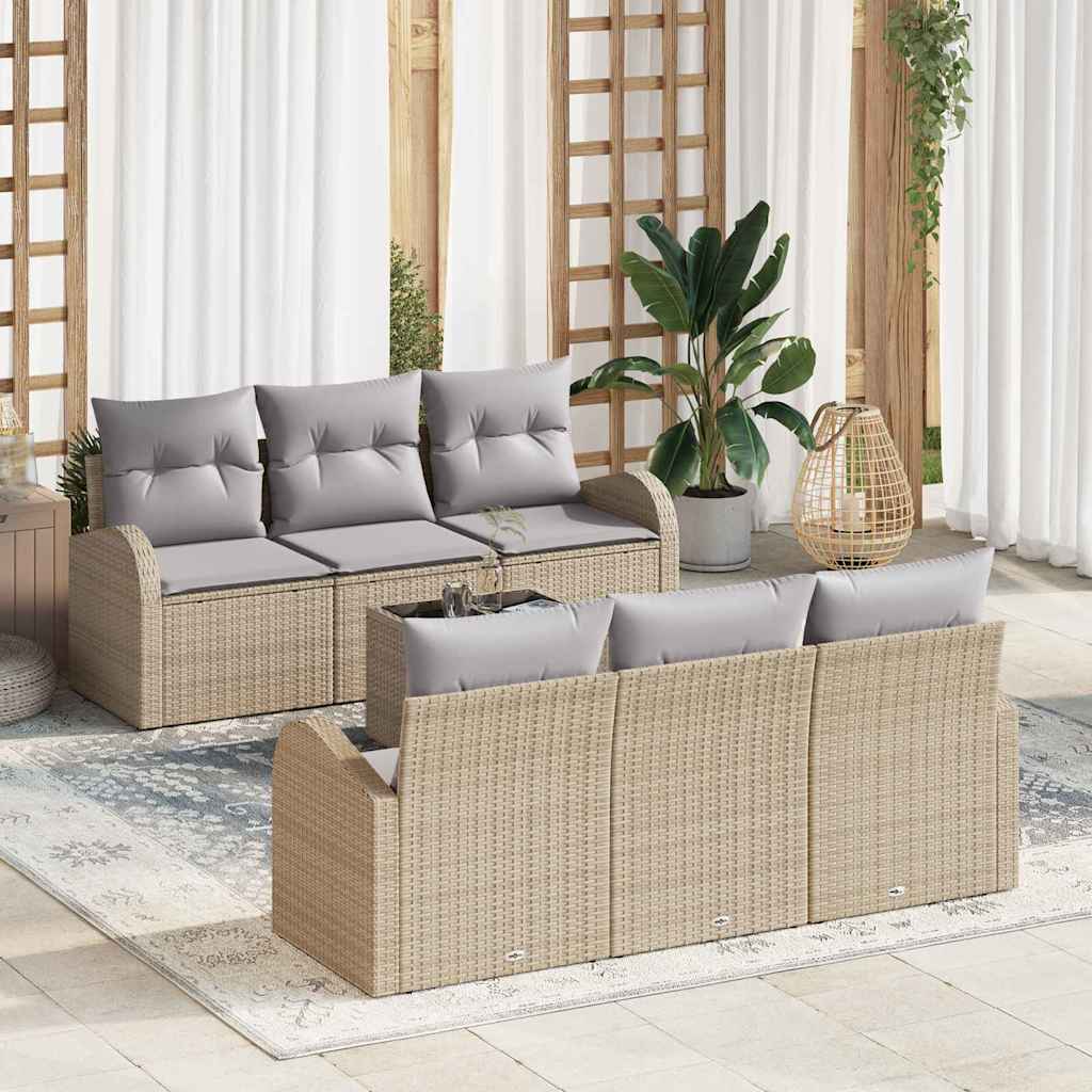 Gartensofa-set Schwarz 55 x 55 x 37 cm Poly-Rattan