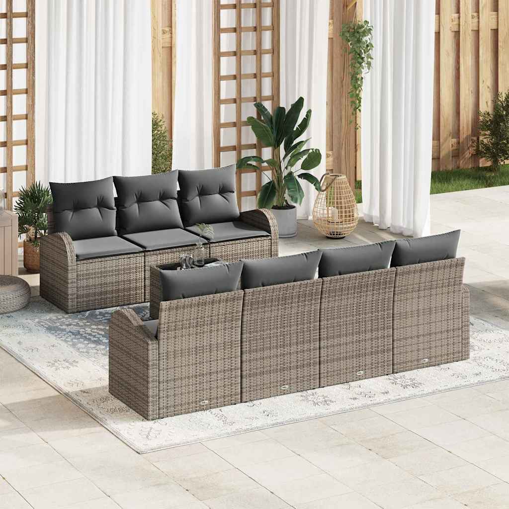 Gartensofa-set Schwarz 55 x 55 x 37 cm Poly-Rattan