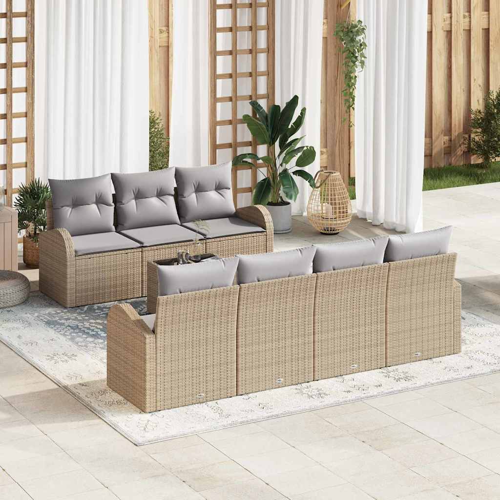 Gartensofa-set Schwarz 55 x 55 x 37 cm Poly-Rattan