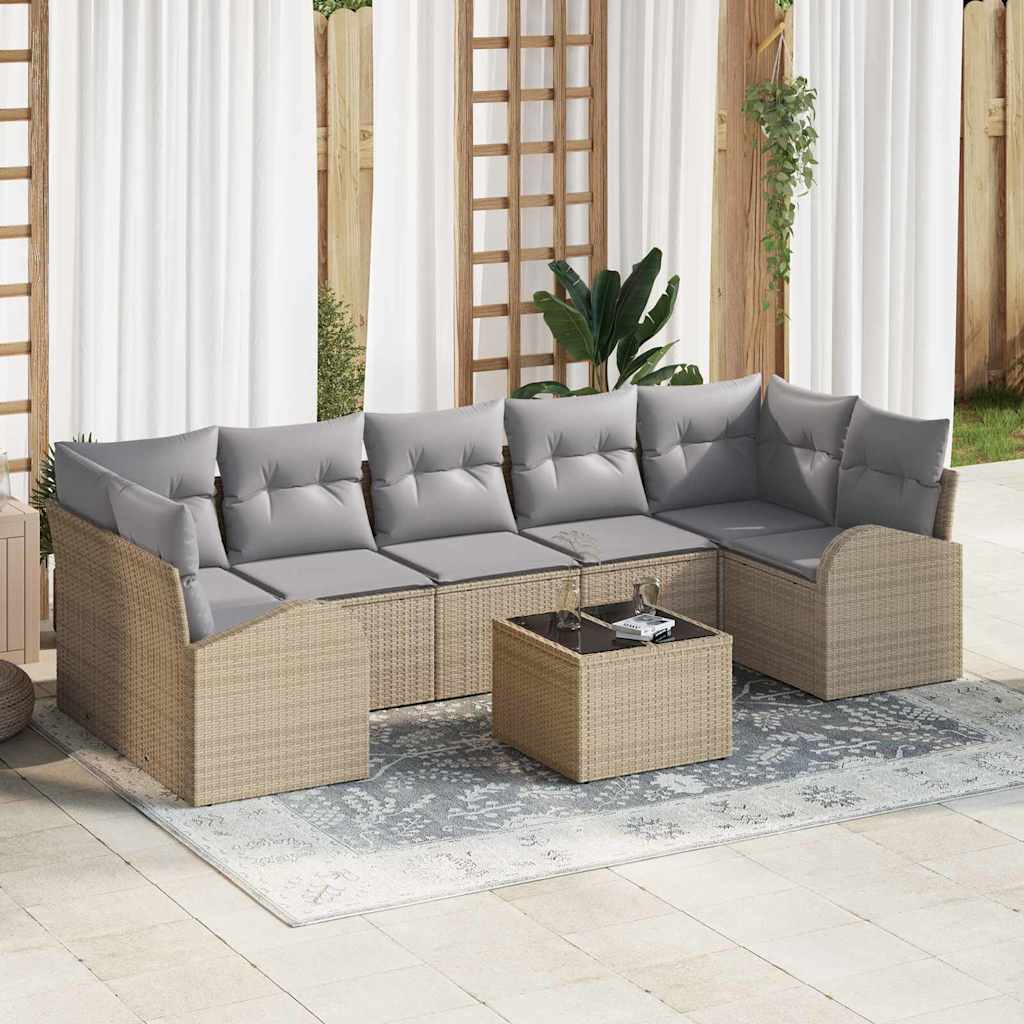 Gartensofa-set Schwarz 55 x 55 x 37 cm Poly-Rattan