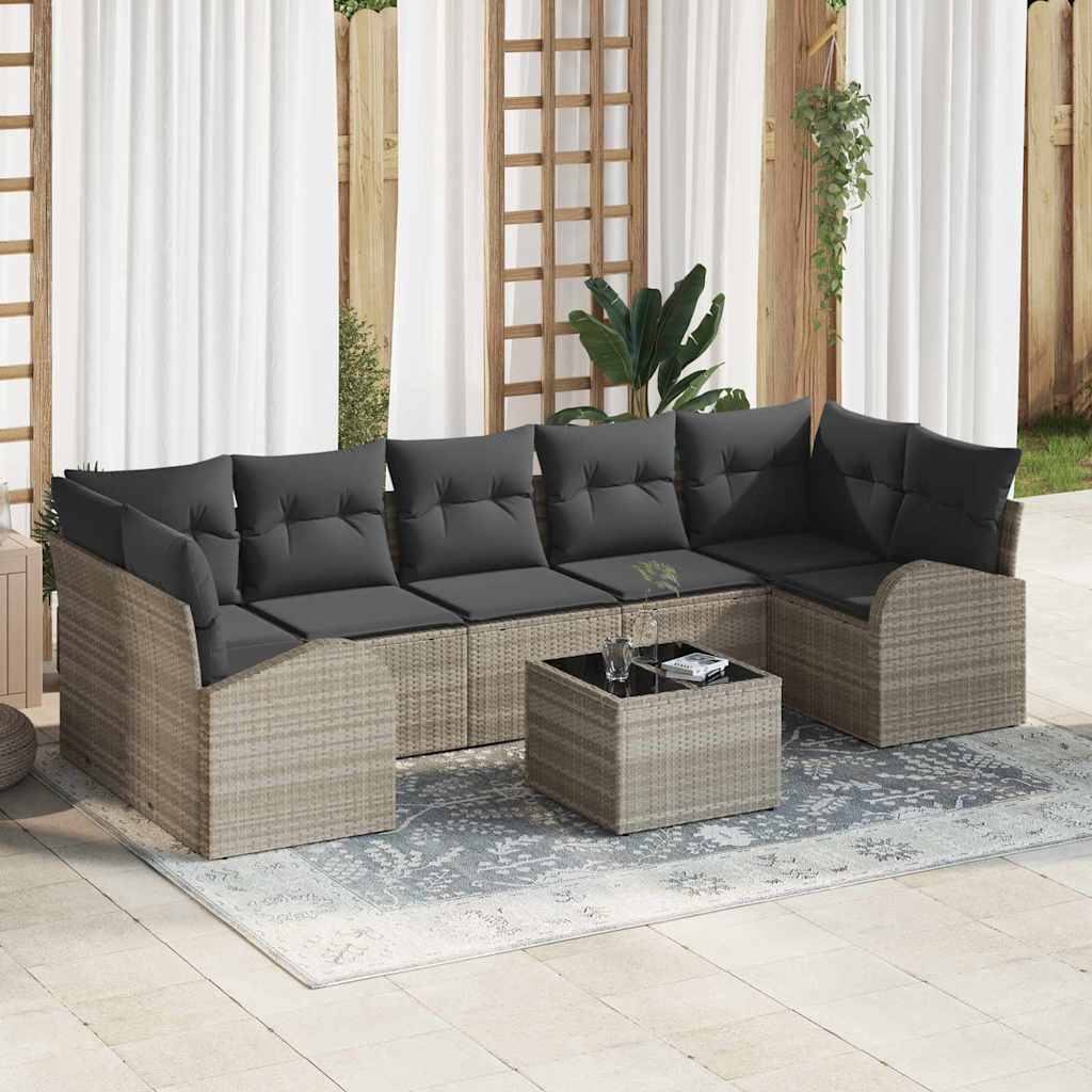 Gartensofa-set Schwarz 55 x 55 x 37 cm Poly-Rattan
