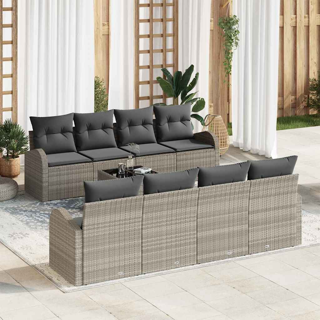 Gartensofa-set Schwarz 55 x 55 x 37 cm Poly-Rattan