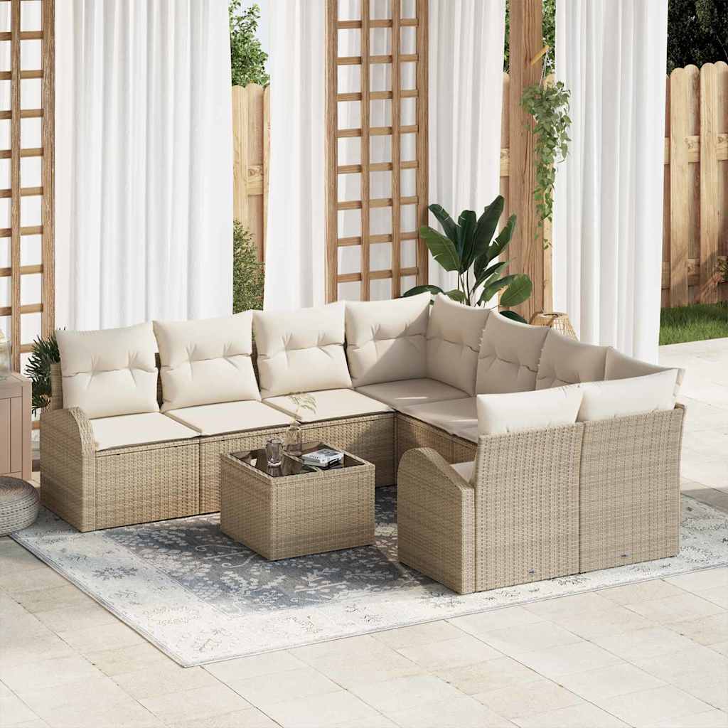 Gartensofa-set Schwarz 55 x 55 x 37 cm Poly-Rattan