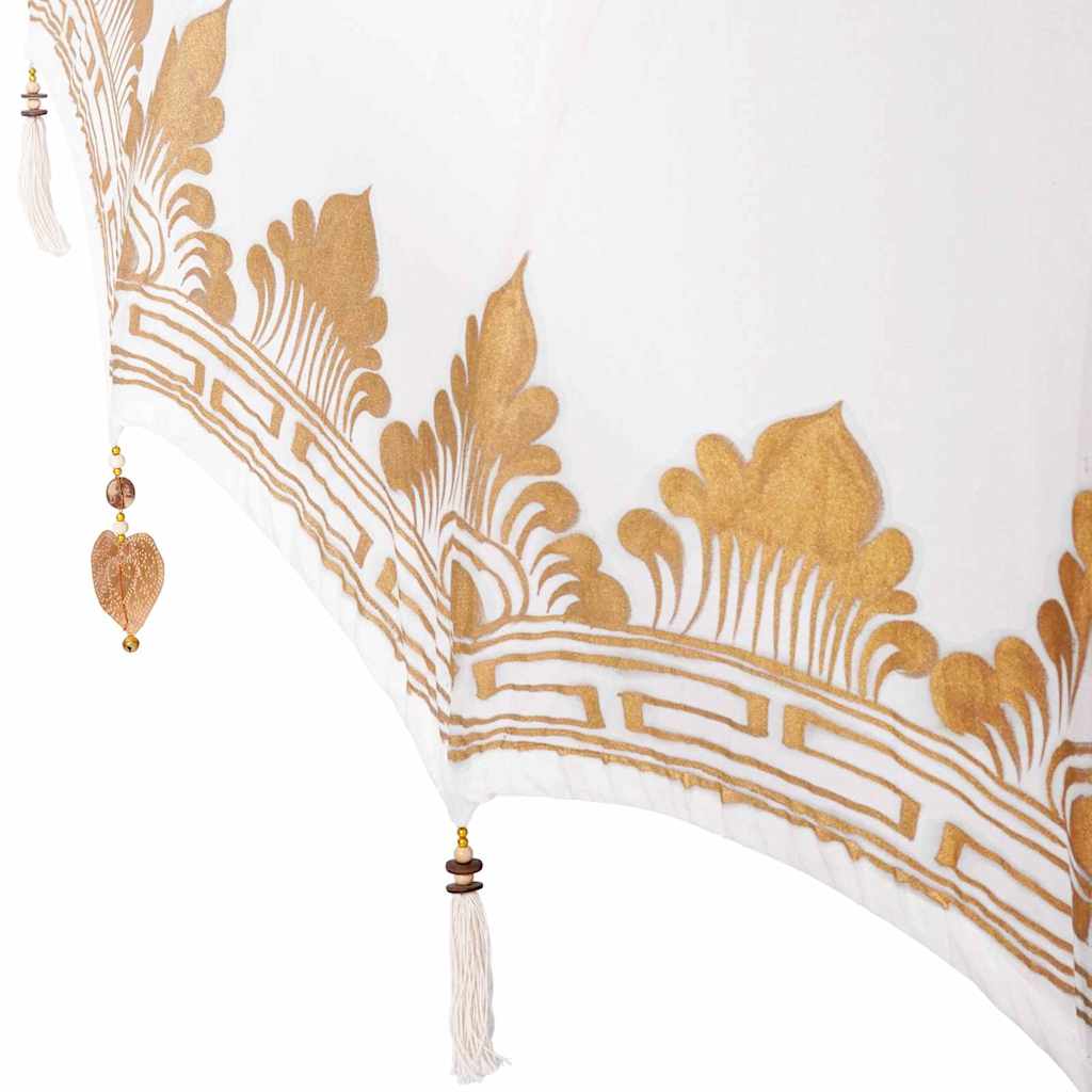 vidaXL Balinesischer Sonnenschirm Creme 180-190 cm