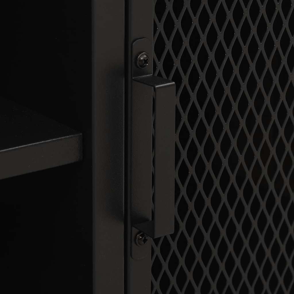 vidaXL TV-Schrank Rustikales Braun 105x36x47 cm Metall und MDF