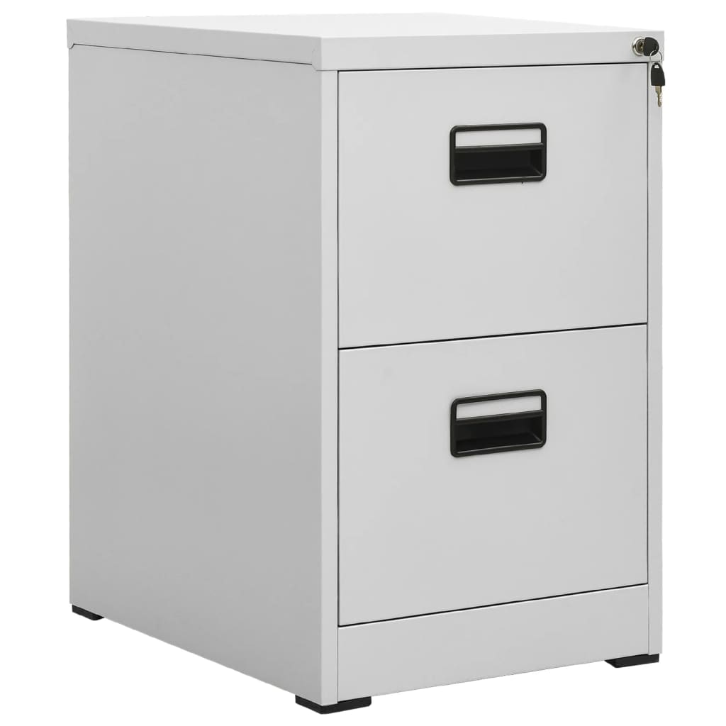 vidaXL Aktenschrank Weiß 46x62x72,5 cm Stahl