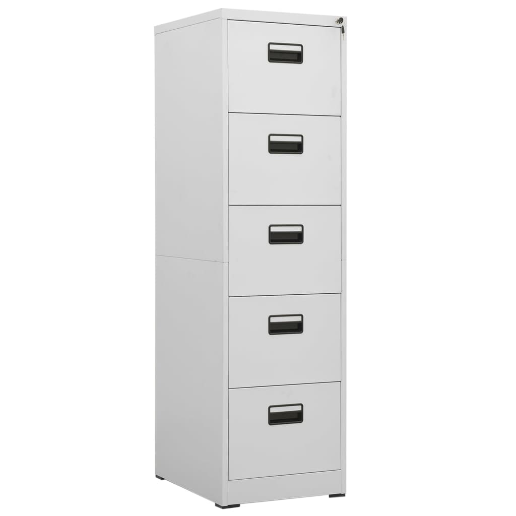 vidaXL Aktenschrank Weiß 46x62x72,5 cm Stahl