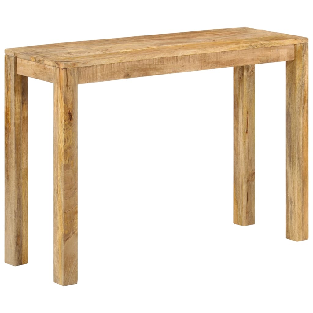 vidaXL Konsolentisch 110x35x76 cm Raues Mangoholz
