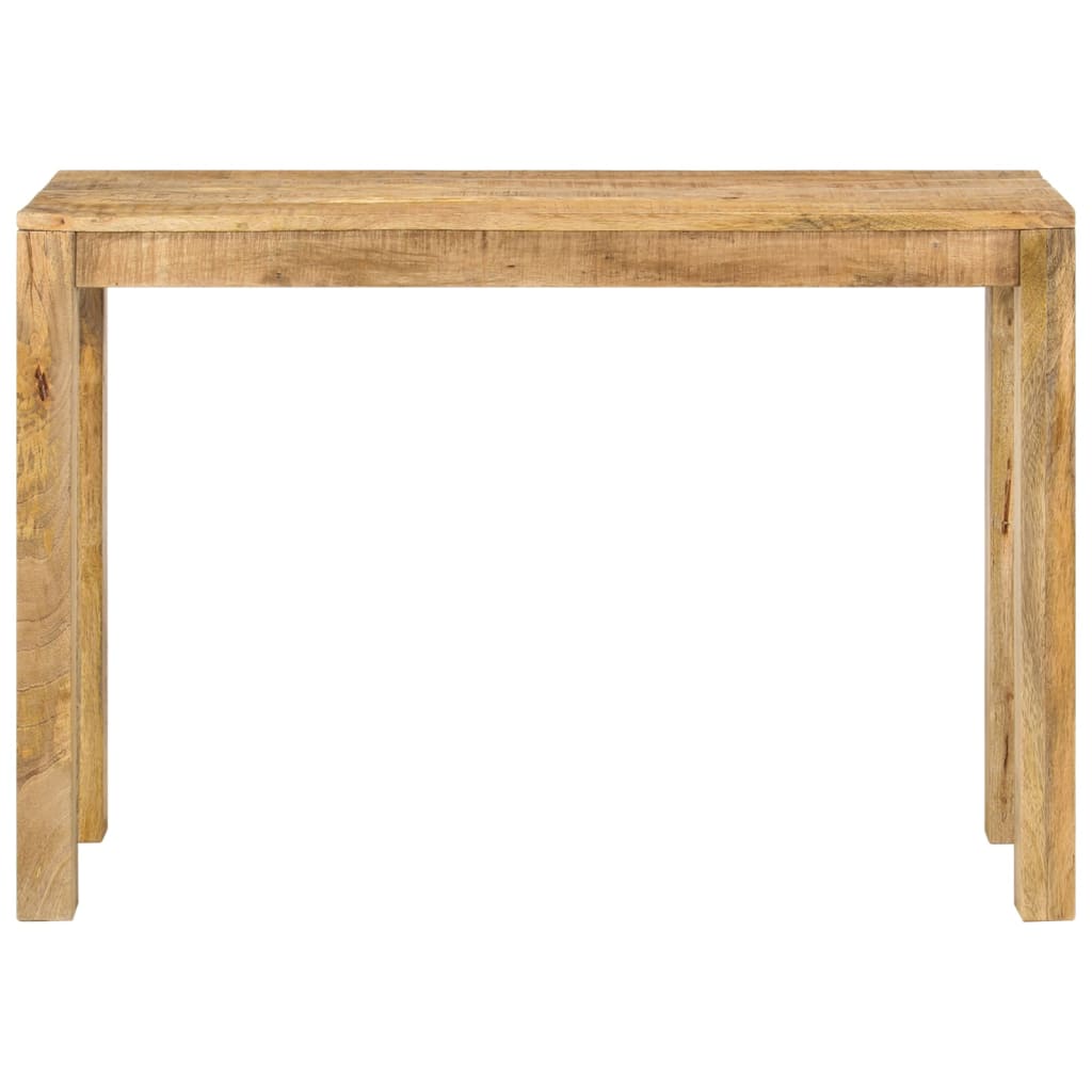 vidaXL Konsolentisch 110x35x76 cm Raues Mangoholz
