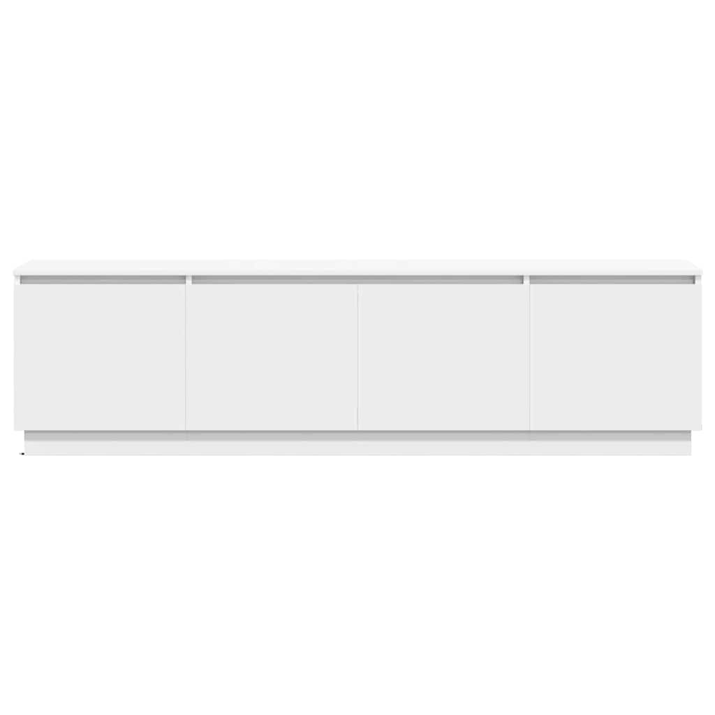 vidaXL LED-TV-Dashboard Weiß 180 x 38 x 49 cm Holzwerkstoff