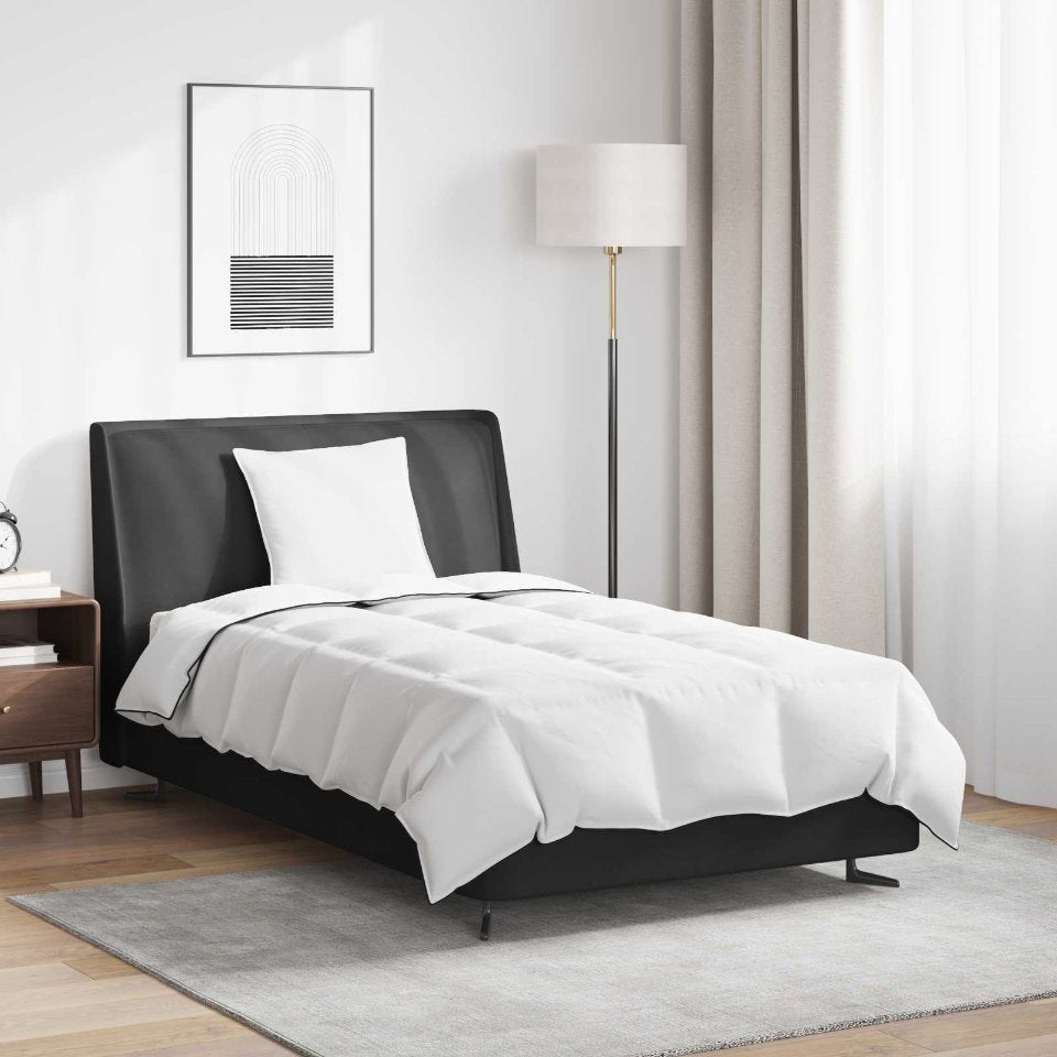 vidaXL Winterbettdecke mit Kissen 2 pcs Weiß Down Feather