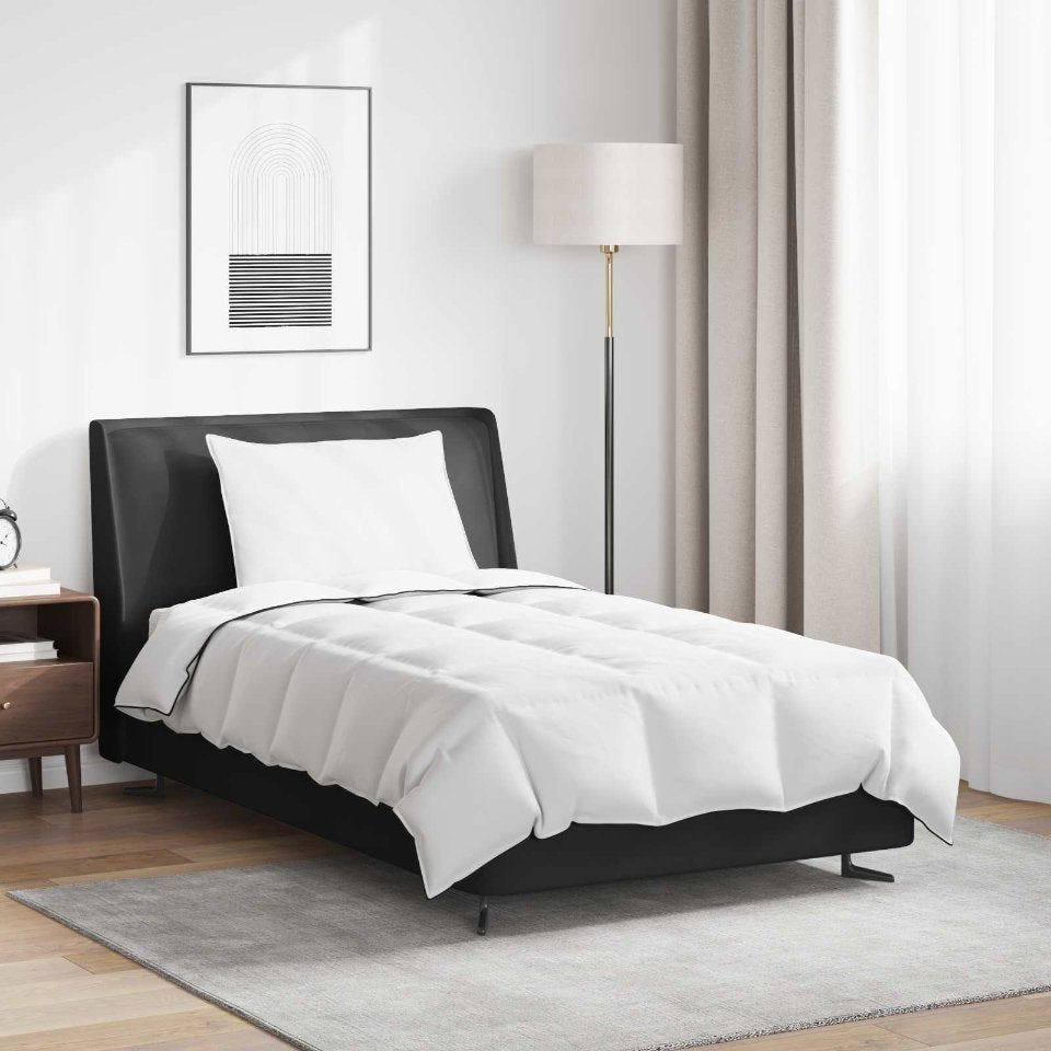 vidaXL Winterbettdecke mit Kissen 2 pcs Weiß Down Feather