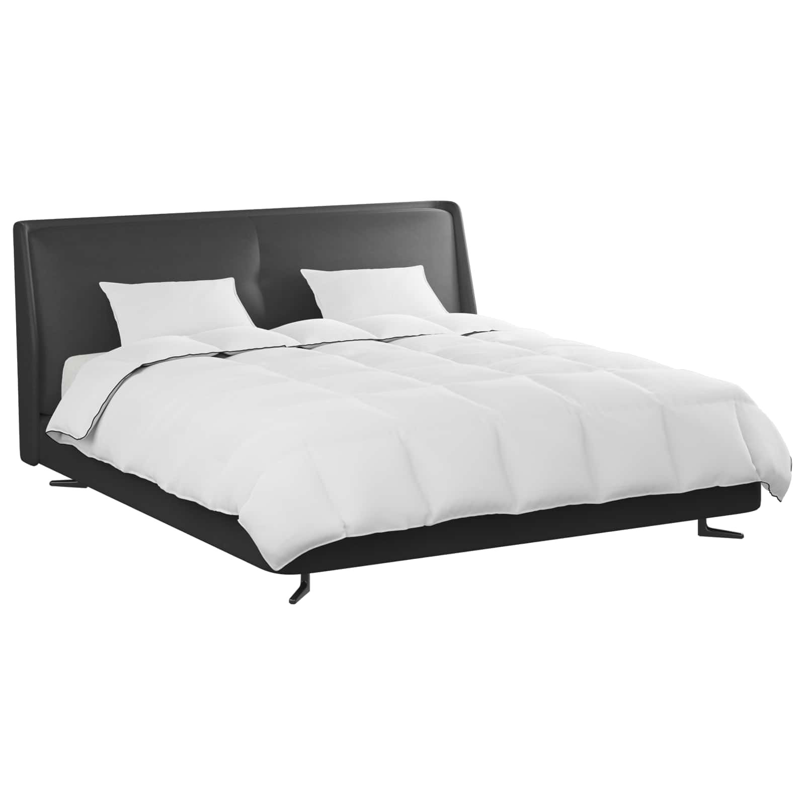 vidaXL Winterbettdecke mit Kissen 3 pcs Weiß Down Feather