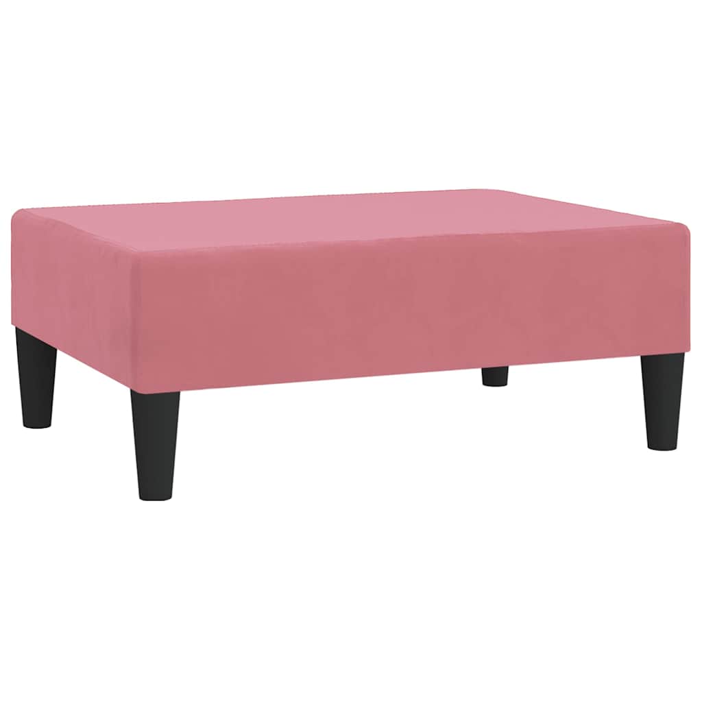 vidaXL Fußhocker Rosa 78x56x32 cm Samt