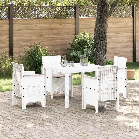 vidaXL Garten Essgruppe 5 pcs Anthrazit Polt Rattan