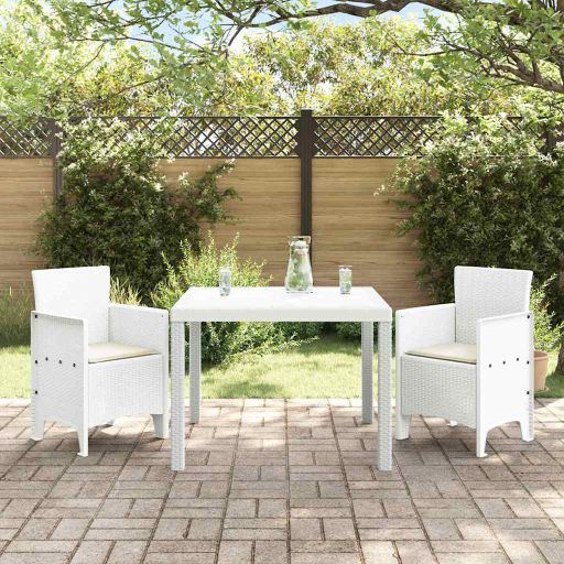 vidaXL Garten Essgruppe 5 pcs Anthrazit Polt Rattan